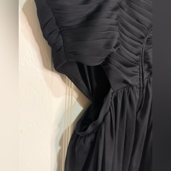 Hailey Logan Black Pleated Sweetheart Cocktail‎ Dress Women’s Size 9/10 Formal - Picture 4 of 6